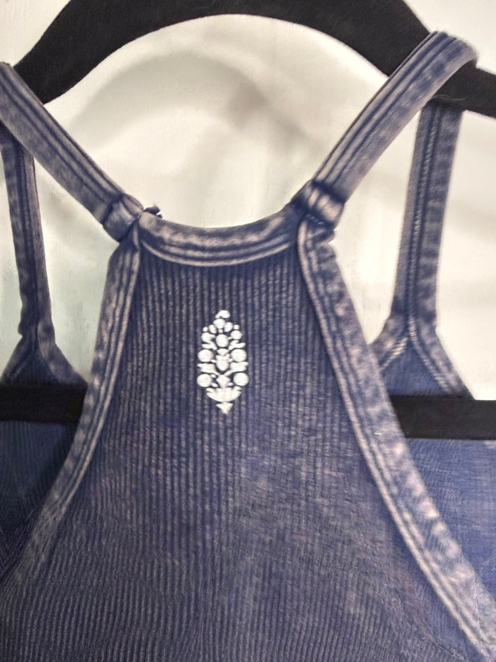 FP Movement by Free People Navy Ribbed Halter Crop Tank - Picture 4 of 5